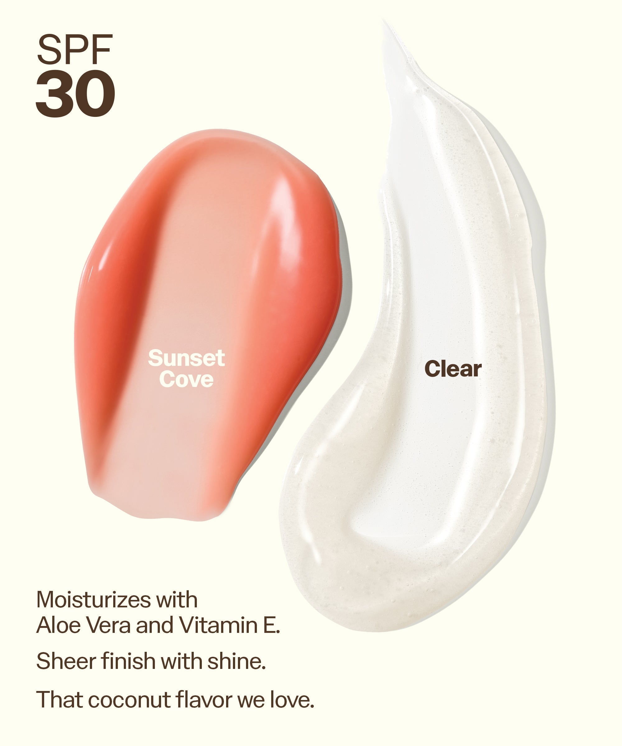Lip 30 Duo: Clear + Sunset Cove